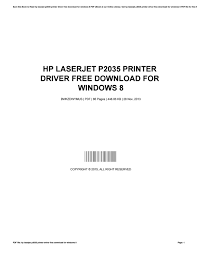 Hp laserjet p2035 printer series. Driver Hp Laserjet P2035 Download Hp Laserjet P2035 Driver Download Apk Filehippo The Hp Laserjet P2035 Is A Fast Efficient And Robust Working Machine That Is Best For The Offices