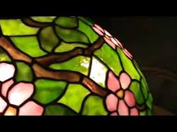stained glass lamp tiffany apple blossom