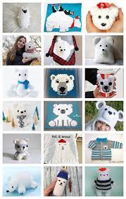 polar bear patterns to crochet and knit