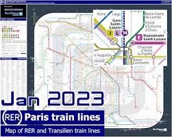 sncf transilien and ratp rer train maps