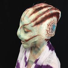 alien silicone prosthetic makeup