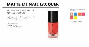 6 shades matte me nail lacquer for
