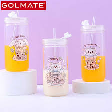 200ml Golmate Cute Pattern Glass Water