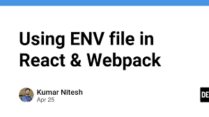 using env file in react webpack dev