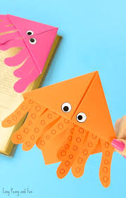 Octopus Corner Bookmarks Easy Peasy And Fun