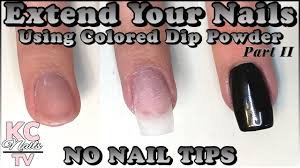 nails with colored dip powder