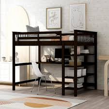 Eer Espresso Full Size Loft Bed With