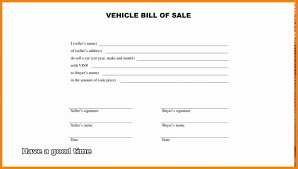 010 Bill Of Sale Car Template Free Printable Auto Motor