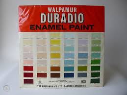 vintage mid century paint colour chart