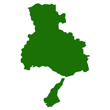 兵庫県のシルエットで作った地図イラスト（緑塗り） | 無料イラスト ...