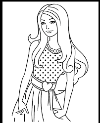 If your little princess is love with the queen of pink, then printing off a few of these coloring pages will delight her! Barbie Dolls Coloring Pages Coloring Home
