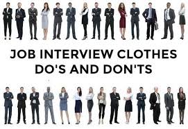 job interview clothes do s and don ts