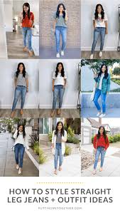 straight leg jeans tips for shoes