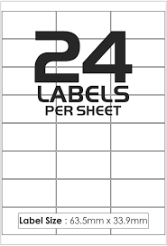 How to add new label sheet: 240 Sticky Label Isoul White Blank Matt Self Adhesive A4 Address Shipping Labels Stickers 24 Per Page Sheet 63 5 X 33 9 Mm Jam Free 10 Sheets Laser Inkjet Compatible L7159 J8159 Printer Paper Stationery