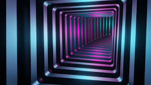 1360x768 resolution square 3d tunnel
