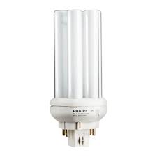 Philips 18 Watt Gx24q 2 Pl T Cfl Amalgam Compact Quad Tube 4 Pin Light Bulb Soft White
