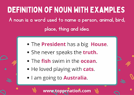 noun definition rules kinds of