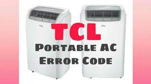 tcl portable ac error code you