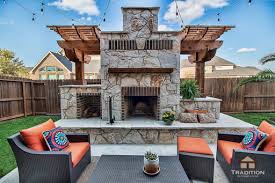 standalone fireplace and outdoor