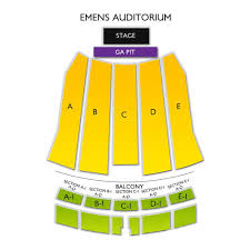 Emens Auditorium 2019 Seating Chart
