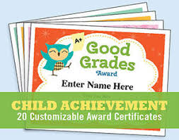 Achievement Certificates Kids Awards Templates