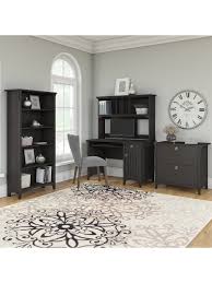 Sign up for style & decor emails and save on your next order. Bush Furniture Salinas Mission Desk With Hutch Lateral File Cabinet And 5 Shelf Bookcase Vintage Black Standard Delivery Office Depot