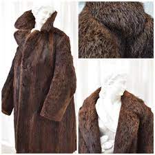 Long Hair Beaver Fur Coat Vintage