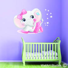 Baby Ballerina Elephant Wall Art L
