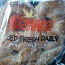 wawa soft pretzel and nutrition facts
