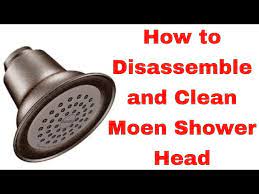 clean a moen shower head