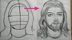Explore inspiring books to deepen and expand your christian faith. How To Draw Jesus Christ Step By Step How Top Draw Jesus Fsce With Pencil Sketch Easy Face Drawing Youtube