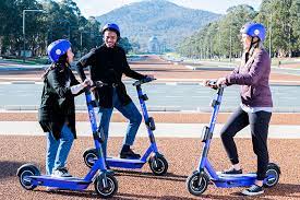 e scooters have rolled into canberra
