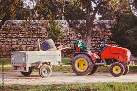 Foto De Small Garden Tractor With