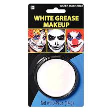 white face paint style grease makeup