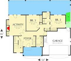 Reverse Layout Two Story Home Plan