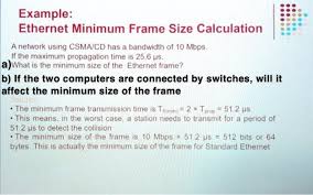 minimum size of the ethernet frame