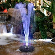 6 Led Lights Solar Powered Fountain