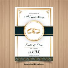 Download 8,000+ royalty free anniversary card company greeting vector images. Free Vector Wedding Anniversary Card In Realistic Style