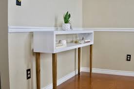 Tall Console Table White Narrow Entry