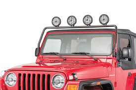 Rugged Ridge 11232 01 Full Frame Light Bar In Black Powdercoat For 97 06 Jeep Wrangler Tj Unlimited
