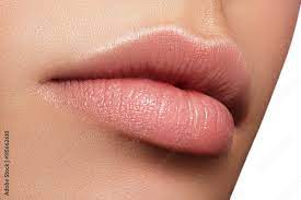 perfect natural lip makeup close up