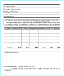 Monthly Travel Expense Report Template Template Resume