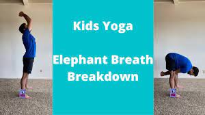 kids yoga elephant breath yoga pose