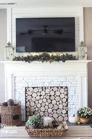 How To Hide Electronics On A Mantel