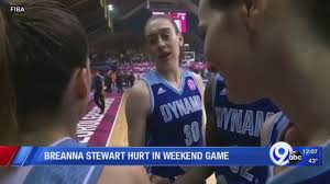 Breanna stewart poses with the wnba championship trophy and wnba finals most valuable player trophy after there's a special joy in watching breanna stewart go about her work. Breanna Stewart Suffers Achilles Injury During Game Youtube