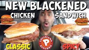 popeyes blackened en sandwich