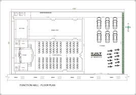 135 x75 function hall floor plan