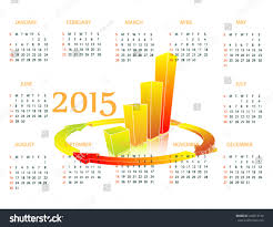 Calendar Chart 2015 Stock Vector 243213190 Shutterstock