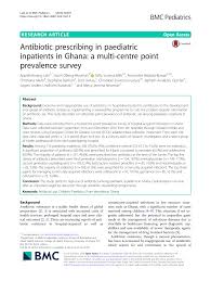 Pdf Antibiotic Prescribing In Paediatric Inpatients In