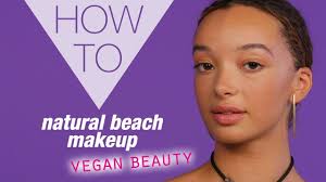 how to beach makeup look vegan